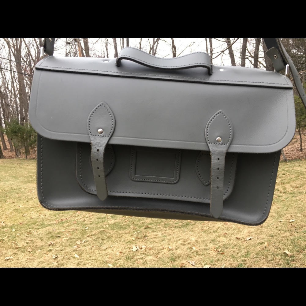 15” Cambridge Satchel Company Gray Satchel